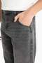 100% Cotton Relax Fit Ripped Detailed Jean Trousers E8420Ax25Au - 5