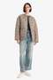 Warm Water Repellent Regular Fit Crew Neck Zippered Quilted Coat F4569Ax25Wn - 2