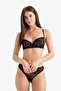 Lace-Up Lace Cupless Non-Padded Underwire Balconette Bra F7024Ax25Wn - 2