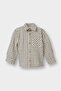 100% Cotton Checkered Seersucker Textured Long Sleeve Shirt for Baby Boy F5128A525Au