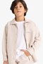 100% Cotton Oversize Wide Fit Polo Collar Long Sleeve Shirt for Boys G3621A825Au