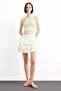 Elastic Waist Floral Flounce Mini Skirt F7905Ax25Sm