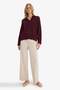 Oversized Polo Collar Knitwear Sweater F9126Ax25Wn - 2