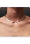 Stainless Steel Italian Scrunch Chain Unisex Necklace Silver 4 Mm - 5