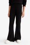 Elastic Waist Flare Fit Knitwear Trousers for Girls F3823A825Wn - 5