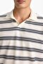 Polo Neck Striped Pique Short Sleeve T-Shirt F9680Ax25Sm - 5