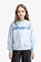 Relax Fit Crew Neck Printed Sweatshirt for Girls E6760A825Au - 3