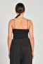 Women's Rope Strap Crop Tank Top - Black - 5