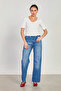 Women's deep v-neck short sleeve bodysuit - ecru - 4
