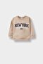 Crew Neck Printed Soft Fleece-Lined 2-Piece Sweatshirt Set Baby Boy F3463A525WN - 2