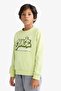 Crew Neck Printed Sweatshirt for Boys F2840A825Au - 4