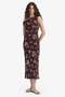 Bodycon Body-Hugging Open Shoulder Floral Tulle Maxi Dress F0421Ax25Au - 2