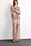 Relax Fit Normal Waist Patterned Straight Leg Chiffon Trousers G0506Ax25Sm - 2