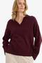 Oversized Polo Collar Knitwear Sweater F9126Ax25Wn