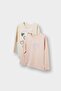 Crew Neck Heart Patterned 2'Li Long Sleeve T-Shirt Baby Girl E9012A525Au