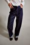 100% Cotton Wide Leg Wide Folded Hem Jean Trousers G2723Ax25Au - 3