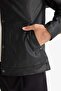 Water Repellent Regular Fit Snap Fastener Faux Leather Inner Pocket Jacket Coat F9779Ax25Wn - 5