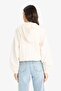Water Repellent Hooded Zippered Crop Raincoat E8546Ax25Au - 6