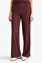 Wrinkled Textured Wide Leg Wide Loose Leg Elastic Waist Trousers C0200Ax25Au - 5