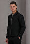 Men's Black Classic Collar Lined Casual Seasonal Jacket - 2