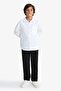 Elastic Waist Standard Leg Trousers for Boys G3727A825Au