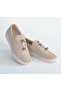 Warte Beige Suede Lace-Up Sneakers - 5