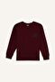 Boy's Crew Neck Basic Plain Soft Fleece Sweatshirt E9595A825Au - 4