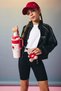 Printed Crew Neck Skuba Diver Fabric Zippered Cardigan Girl Child F2798A825Au - 3