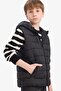 Water Repellent Waterproof Hooded Zippered Inflatable Vest for Boys E7497A825Au - 3