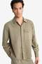 100% Cotton Single Pocket Hidden Placket Boxy Fit Basic Shirt Jacket F7124Ax25Au