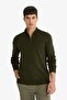 Standard Fit Zippered Neck Knit Sweater F5095AX25AU - 3