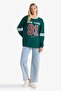 100% Cotton Loose Fit Back Printed Sweatshirt F8913Ax25Au - 2