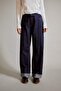 100% Cotton Wide Leg Wide Folded Hem Jean Trousers G2723Ax25Au - 2