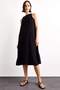 Crinkle Fabric Sleeveless Midi Dress G0664Ax25Sm