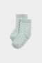 Non-Slip Sole 3-Piece Cotton Long Socks for Baby Girl F6740A5Ns - 2