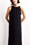Crinkle Fabric Sleeveless Midi Dress G0664Ax25Sm - 6