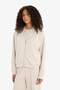 Long Sleeve College Collar Bomber College Collar Zippered Soft Textured Modal Bomber Cardigan F1025Ax25Au - 4
