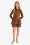 Crew Neck Long Sleeve Dress Girls F7078A825AU - 4