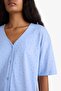 100% Cotton Pajama Set Regular Fit V-Neck Buttoned Short Sleeve Top Long Bottom F7548Ax25Au - 4