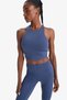 Crew Neck Padded No Show Flexible Fabric Long Sports Bra F4944Ax25Au - 5