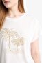 Crew Neck Stone Printed Short Sleeve T-Shirt F9593Ax25Au - 5