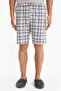 Pajama Set Regular Fit Short Sleeve Top Checked Shorts E7185AX25HS - 6