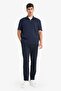 Regular Fit Mock Neck Half-Zip Modal Blend Heavy Fabric Short-Sleeve T-Shirt B6502AX25AU - 2