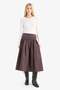 A-Line High Waist Poplin Midi Skirt F7993Ax25Au - 3