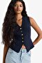 Fitted V-Neck Buttoned Knitwear Vest G1164Ax25Au