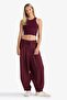 Balloon Fit Linen Blend Regular Waist Trousers F9961Ax25Au - 3