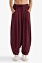 Balloon Fit Linen Blend Regular Waist Trousers F9961Ax25Au - 6