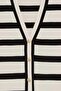 Regular Fit V Neck Striped Buttoned Tunic Knitwear Cardigan D2445Ax25Au - 8