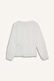 Oversize Muslin Long Sleeve Ecru Cotton Blouse Girls F5232A825Wn - 5