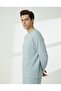Unisex Crew Neck Embossed Printed Inside Cotton Pocketed Top and Bottom Set - 5